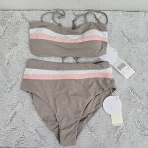 NWT Radio Fiji Women's Strappy Lace Up Bikini two pieces set size S